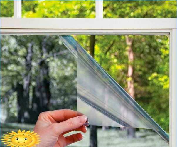 Tepelná fólie na oknech: vlastnosti, pravidla instalace