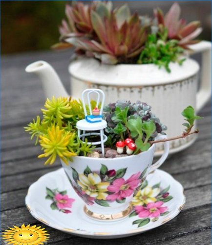 Terénní úpravy: Miniaturní vílové zahrady