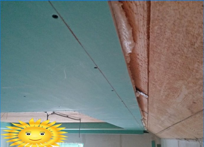 DIY sádrokartonový strop. Instalace základny pro kombinovaný strop