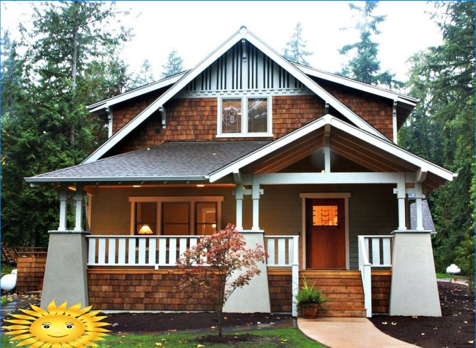 Dům-bungalov - vlastnosti konstrukce a uspořádání