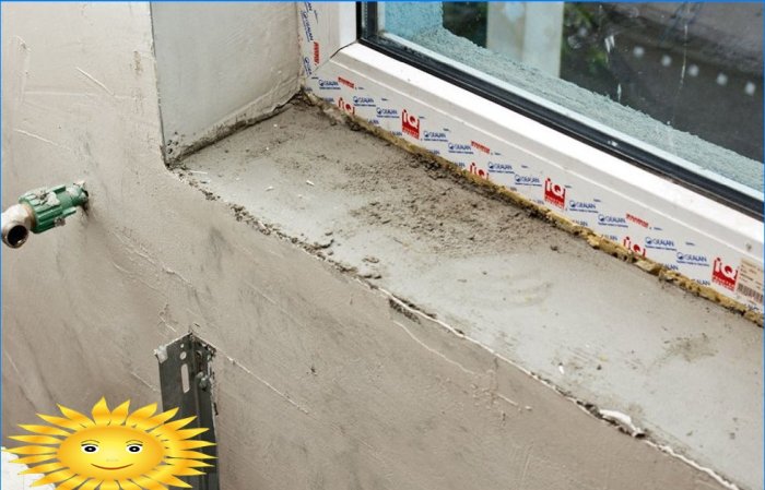 Instalace parapetu okna pro kutily