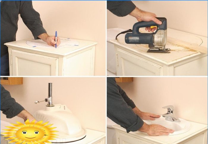 Jak nainstalovat umyvadlo v koupelně vlastními rukama