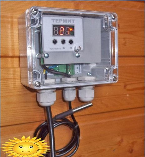 Elektronický termostat se senzorem