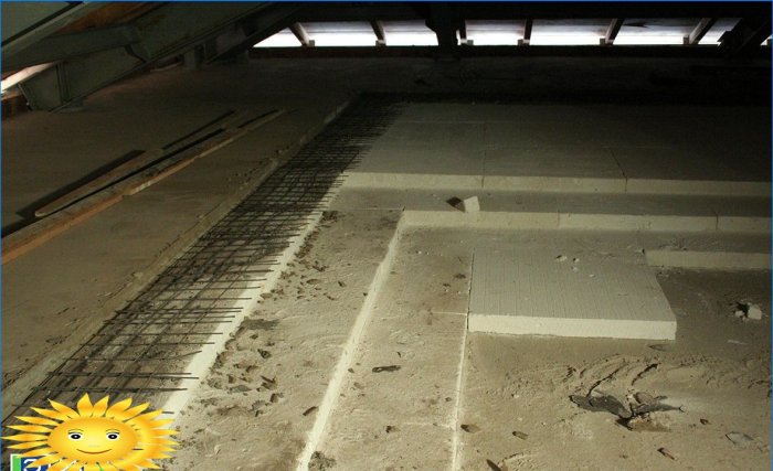Tepelná izolace betonových podlah z pěnového skla ETIZ