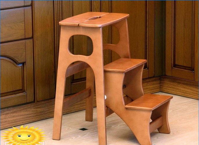 Výběr stoličky s žebříkem