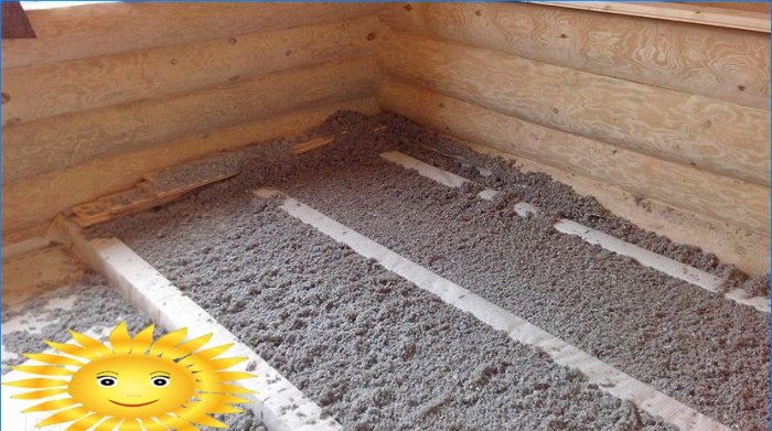 Tepelná izolace dřevěné podlahy s ecowool