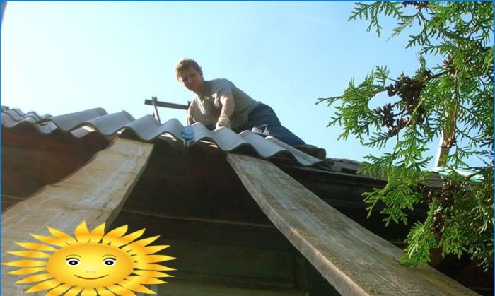 Jak samostatně nahradit břidlicovou střechu vlnitou deskou
