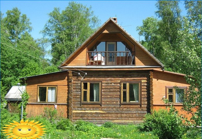 Dřevěný venkovský dům
