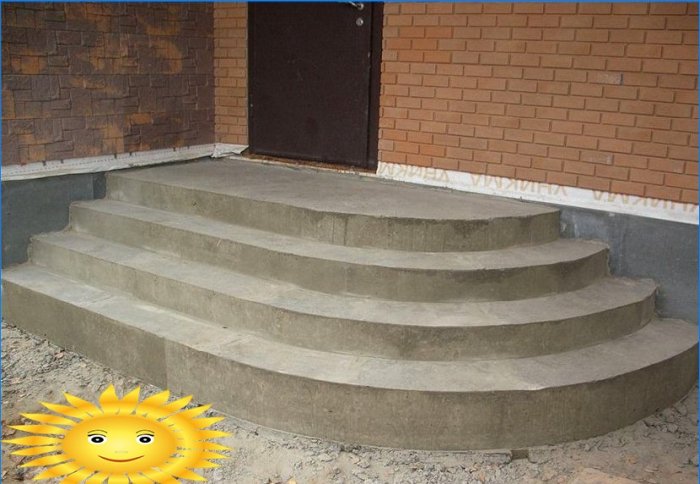 Jak správně spočítat kroky poloměru betonové verandy