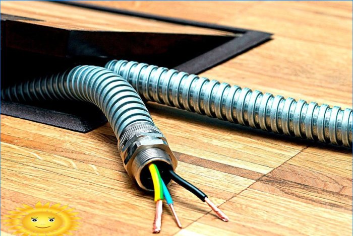 Kovová hadice pro elektrický kabel: výběr a instalace