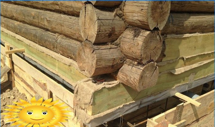 Oprava dřevěného domu: výměna spodních ráfků