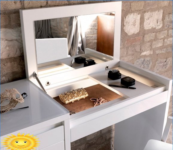 Toaletní stolek je důležitým detailem ve vašem interiéru