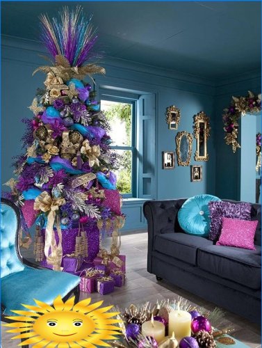 Vánoční dekorace bytu: 20 fotografických nápadů