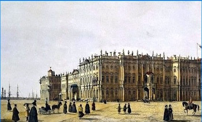 Pohled na zimní palác od admirality