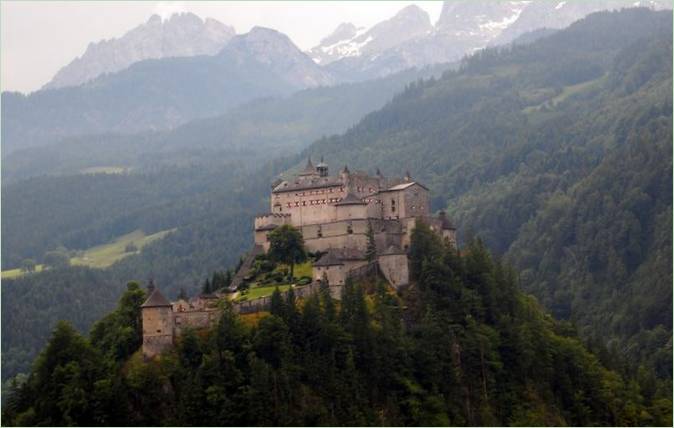 Hrad Hohenwerfen v Rakousku