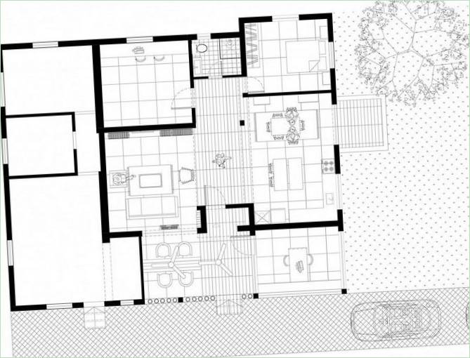 Půdorys soukromého apartmánu