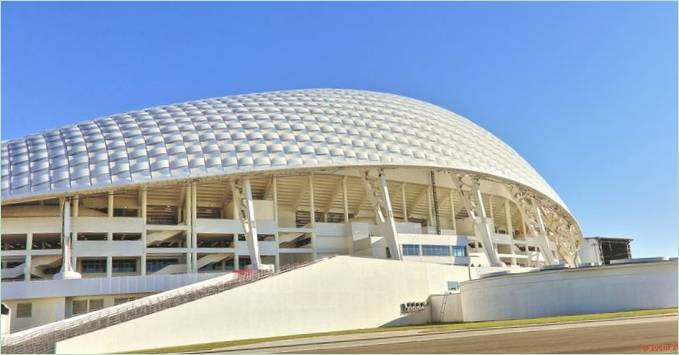 Jedinečný design stadionu Fisht