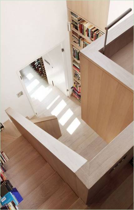 Interiér Book Tower House v Londýně, Anglie