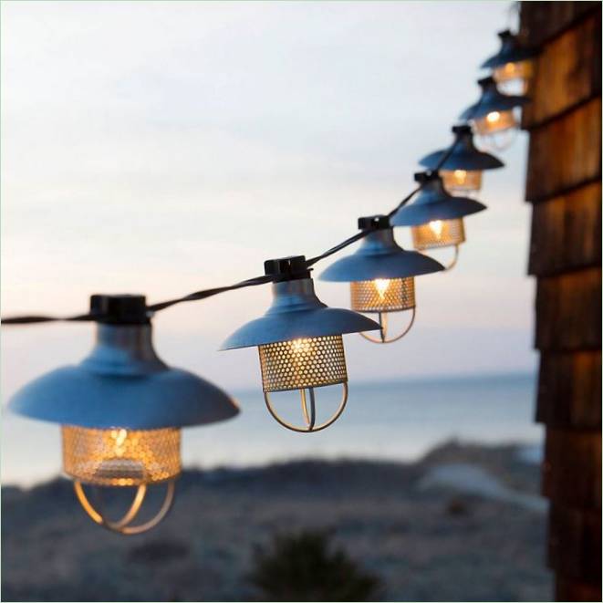 Moderní venkovní nábytek: Stargazer Garden Trellis String Lights Moderní venkovní nábytek: Stargazer Garden Trellis String Lights