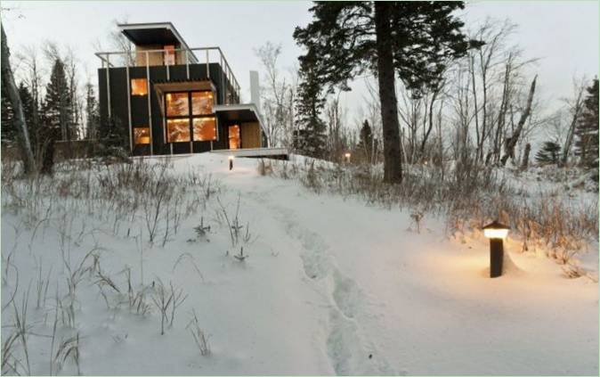 Soukromá obytná budova Rierson Cabin od Salmela Architect, Toft, Minnesota, USA