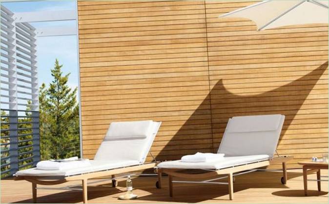 Moderní venkovní nábytek: lehátko Finn Lounge Moderní venkovní nábytek: lehátka Finn Lounge