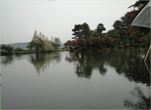 Zahrady Kenroku-en ve městě Kanazawa