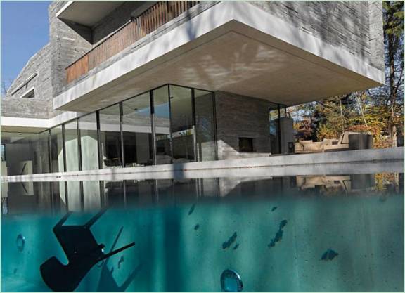 Venkovní bazén modulární rezidence Haus M