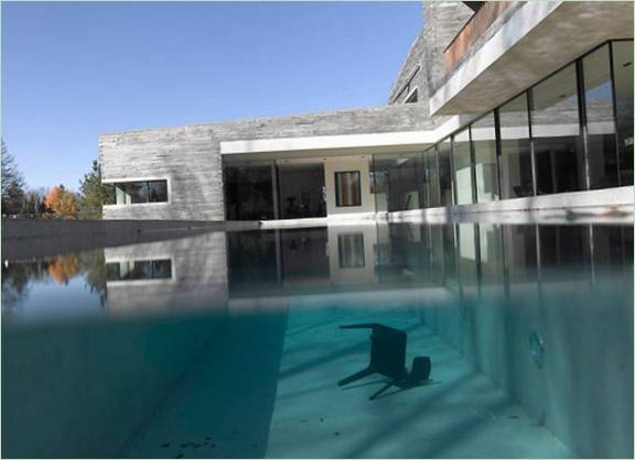 Venkovní bazén modulární rezidence Haus M