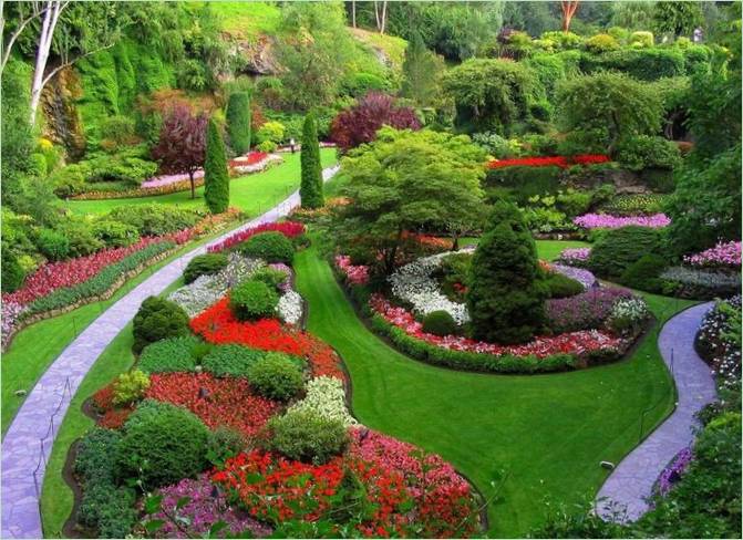 Butchartovy zahrady v Britské Kolumbii