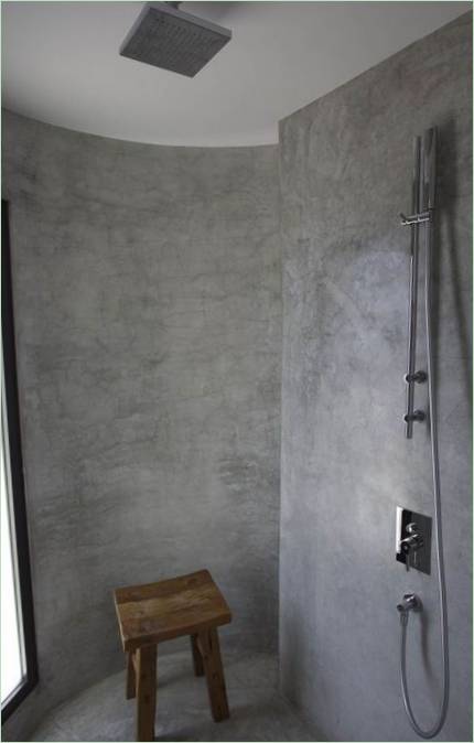 Interiér sprchového koutu