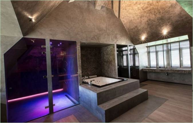 Design interiéru wellness vily v Nizozemsku