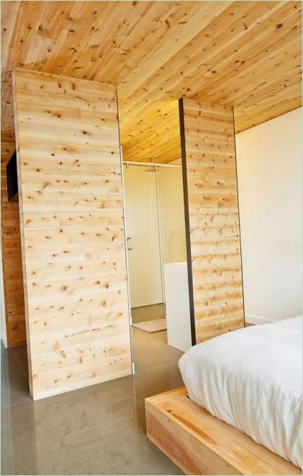 Design dřevěného domu v Quebecu