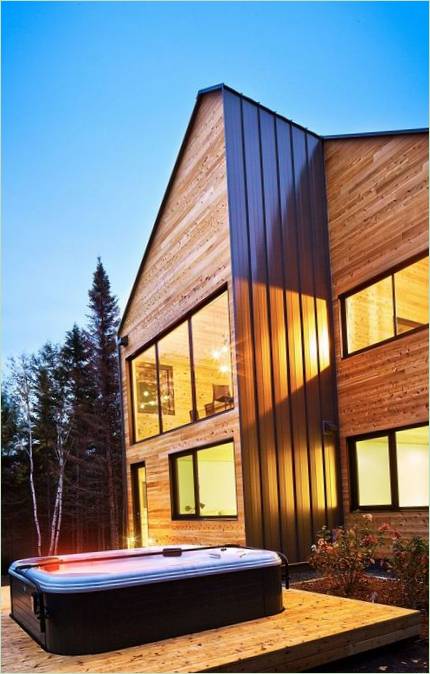Design dřevěných domů v Quebecu