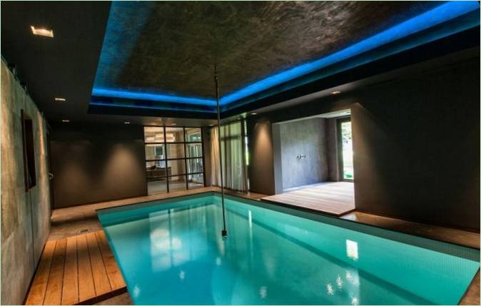 Design interiéru wellness vily v Nizozemsku
