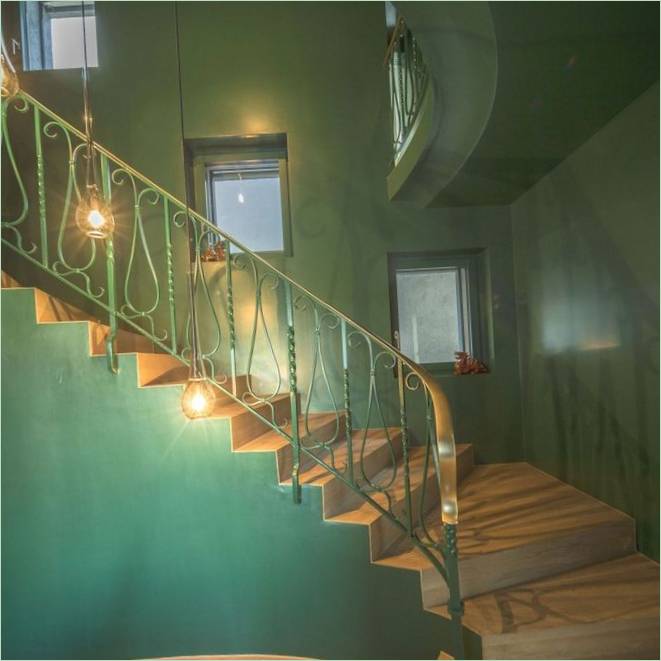 Design interiéru Haus von Arx od Haberstroh Schneider, Binningen, Švýcarsko
