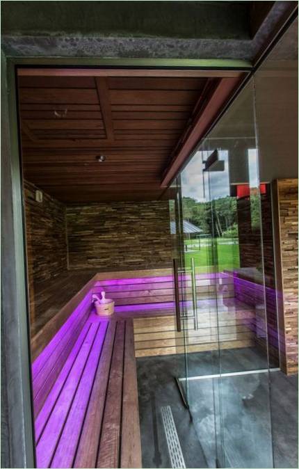 Design interiéru wellness vily v Nizozemsku