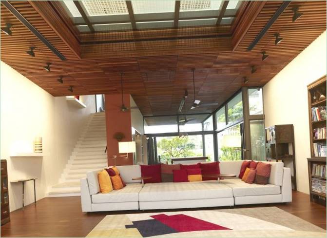 Moderní design obývacího pokoje v rezidenci Acoustic Alchemy
