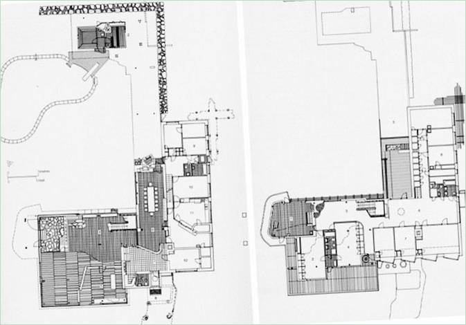 Půdorys vily Mairea, Alvar Aalto