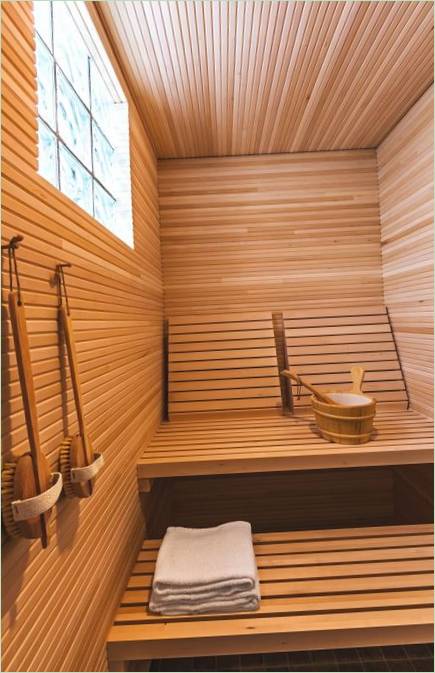 Sauna v Hall House, Minnesota