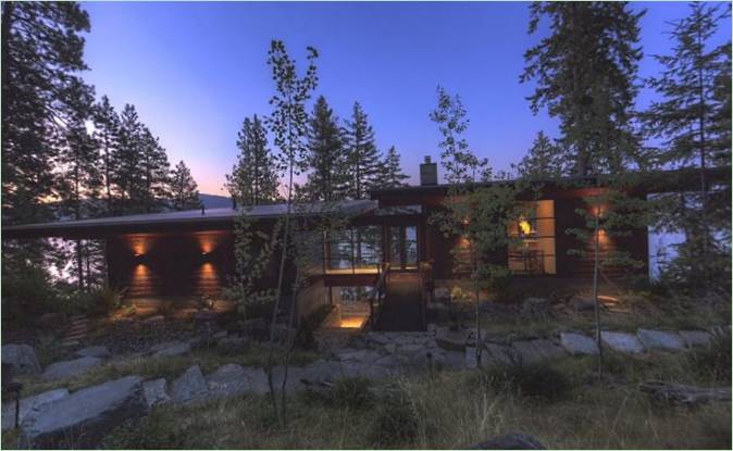 Design rezidence u jezera Coeur d'Alene v USA