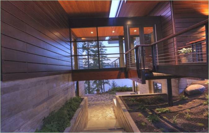 Design venkovského domu u jezera Coeur d'Alene v USA
