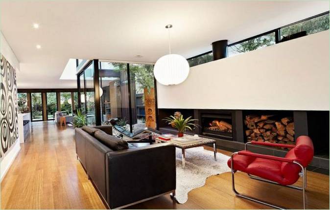 Interiér nádherného moderního domu v Melbourne