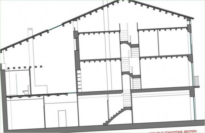 Design interiéru renovovaného domu, Itálie