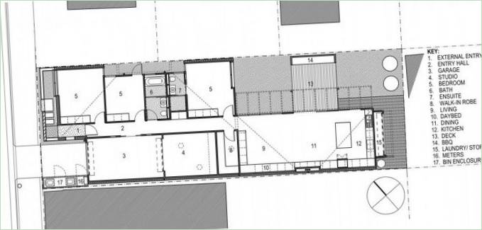 Plán domu od Bourne Blue Architecture v Austrálii