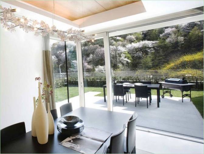 Design interiéru chaty Seongbuk Gate Hills Cottage