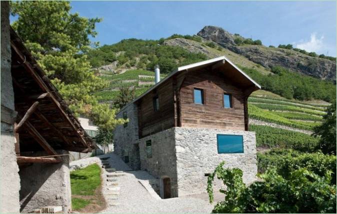 Design venkovského domu Hermanier ve Švýcarsku