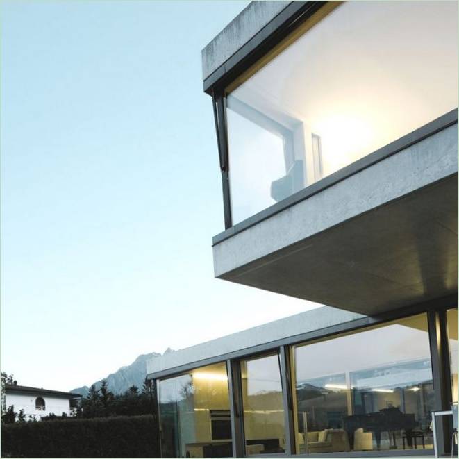 Design venkovského domu Villa M ve Švýcarsku