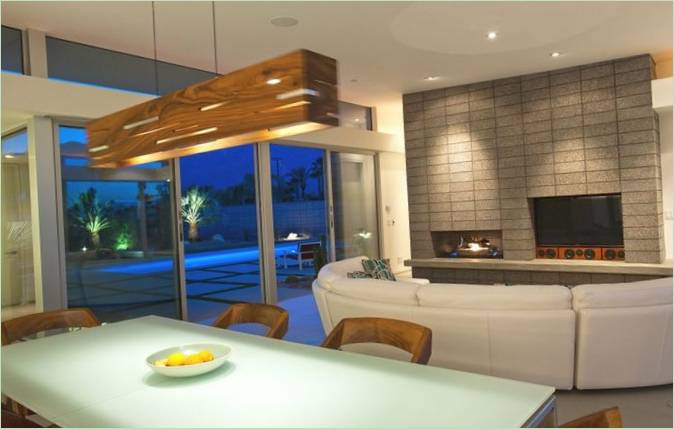 Design interiéru obývacího pokoje s jídelnou