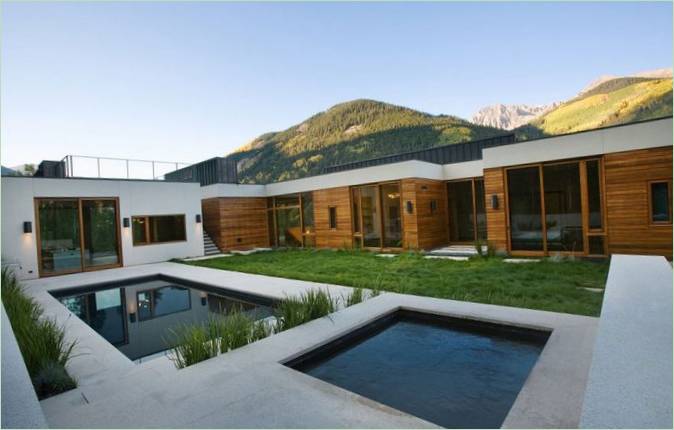 Interiér Lineárního domu od Studio B Architects, Aspen, Colorado, USA