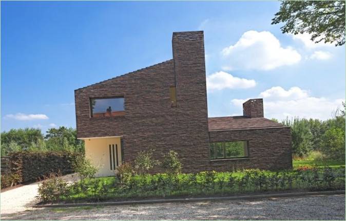 Vzhled cihlového domu v Nizozemsku